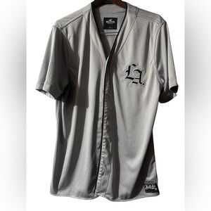 Hollister Gray LA Men's Jersey Sz L Men